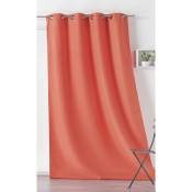 Rideau extérieur tissu outdoor polyester orange sanguine 135x240 cm