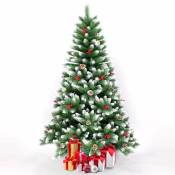 Sapin de Noël artificiel 240 cm écologique avec décorations