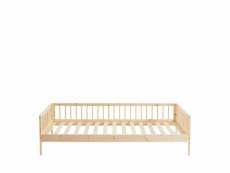 Sasha - cadre de lit pour enfant en bois massif 90x190cm - couleur - bois clair