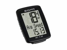 Sigma - sport bc 07160 - compteur cycle fonction rythme cardiaque - noir - taille unique 07160