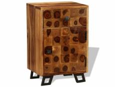 Splendide tables selection dublin table de chevet bois massif de sesham 37 x 30 x 54 cm