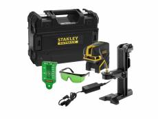 Stanley - niveau laser croix vert scpg2 à batterie 7.2v li-ion 2ah 2 points 45m et 30m/50m avec malette - fatmax