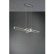 Suspension Salinas 3 Led Rectangles 34w Nickel L110 cm Dimmable Trio Lighting
