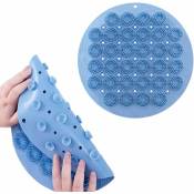 Tapis de douche en silicone, tapis de massage des pieds