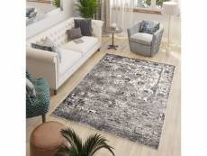 Tapis de salon design vintage breeze tapiso gris crème classique dégradé 80x150 cm 2885A DARK GRAY 0,80*1,50 BREEZE FVI