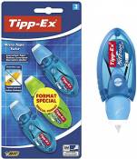 Tipp-Ex Micro Tape Twist Rubans Correcteurs 8 m x 5 mm - Corps Couleurs Assorties, Blister Format Spécial de 3