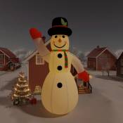 Vidaxl - Bonhomme de neige gonflable de Noël avec