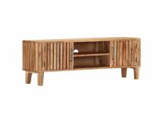 Vidaxl meuble tv 130 x 30 x 45 cm bois d'acacia massif