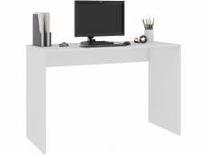 Allure - bureau classique 120x79x50 cm - design moderne et fonctionnel - grand plateau - gaming - table ordinateur portable - blanc