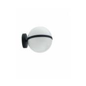 Applique globe Orbit 1 ampoule pmma acrylique,base Aluminium Noir - Noir