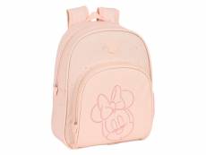 Cartable minnie mouse baby rose (28 x 34 x 10 cm)
