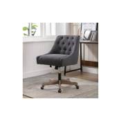 Chaise à coque pivotante pour le salon/ Chaise de bureau moderne pour les loisirs - Black