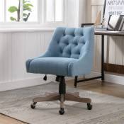 Chaise de bueau, chaise à coque pivotante pour le salon, chaise moderne pour les loisirs, 43x42x81-91cm, Marin