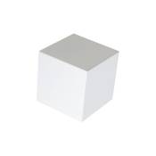 Cube - Applique murale - 1 lumière - h 175 mm - Blanc - Design, Moderne - éclairage intérieur - Salon i Chambre i Cuisine i Salle à manger - Blanc
