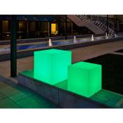 Cube lumineux MOOVERE 53cm outdoor Solaire+Batterie