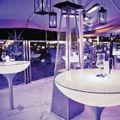 EEC A++, Moree Table de bar Lounge 105 Outdoor - Avec