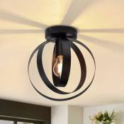 Gbly - Plafonnier industriel noir Lampe de plafond