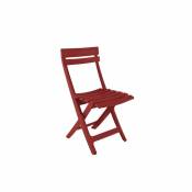 Grosfillex - chaise miami pliante 42X50X80 coloris rouge bossa nova - rouge bossa nova