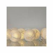 Guirlande lumineuse blanche boules en papier 3,10 m