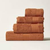 Homescapes - Drap de bain 95 x 150 cm en coton égyptien 500 g/m², Orange - Orange