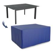 Housse de protection extérieure pour table rectangulaire 150x120x74 cm - Ultra résistant - Bleu