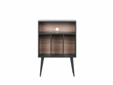 James - meuble de rangement disques vinyles en bois - couleur - noir 373900-Z