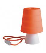 Lampe de table Drum 1 ampoule Silicone Orange
