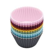 Moules à muffins en silicone Multicolore