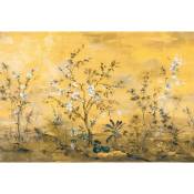 Papier peint panoramique Mandarin - 368 x 248 cm de Komar jaune ocre