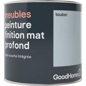 Peinture de rénovation meubles GoodHome bleu Toulon mat profond 0 5L