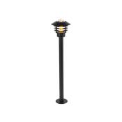 QAZQA prato - Lampe sur pied extérieur - 1 lumière - Ø 220 mm - Noir - Moderne - éclairage extérieur - Noir