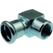 Raccord équerre 90° - FF Ø 28 mm - 1/2' - Xpress Carbone - Aalberts integrated piping systems