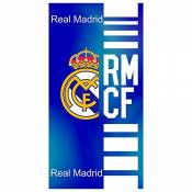 Real Madrid RM14 Serviette de Plage en Cotton 75x150 cm. Licence officielle