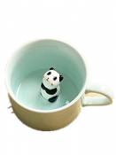 SHINA Tasse de Lait en céramique pour Animaux (Panda-UK)