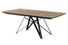 Table en finition bois extensible finition bois/métal