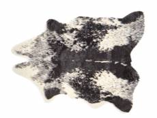 Tapis en fausse fourrure de vache noire et blanche, 60 x 90 cm nambung 242824