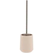 Tendance - brosse wc striee abs + rubber - taupe