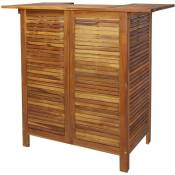Torana - Table de bar 110 x 50 x 105 cm Bois d'acacia
