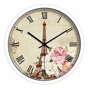 Tour de Paris Horloge de Jardin Rose des Roses Horloge
