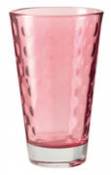 Verre long drink Optic / H 13 x Ø 8 cm - 30 cl - Leonardo rouge en verre