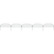 Vidaxl - Ensemble de clôture de jardin arquée 77,3x26 cm vert