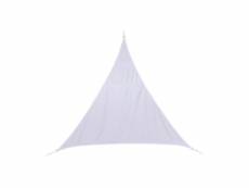 Voile d'ombrage triangulaire curacao - 3 x 3 x 3 m - blanc