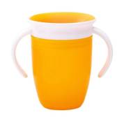 360 ​​Tasse d'entraînement 240 ml Bébé bébé tasse à boire apprentissage tasse à boire eau potable tasse anti-étouffement(Jaune)