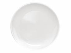 Assiette plate blanche olympia café 205mm - lot de 12