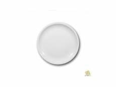 Assiette plate porcelaine blanche - d 27 cm - roma