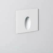 Balise LED Extérieure 3W Encastrable au Mur Carée Bombée Wabi Blanche Blanc Neutre 4000K4000K Blanc