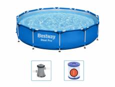 Bestway piscine à cadre steel pro 366x76 cm 366 cm