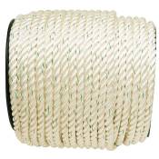 Bobine de corde nylon blanche - Ø 6 mm - Corderies Tournonaises
