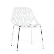 Designetsamaison - Chaise design blanche - Lily Blanc