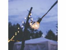 Guirlande lumineuse guinguette 25 bulbes ampoules chaud étanche lumière décoration extérieur intérieur pr mariage anniversaire chambre jardin,2 ampoul